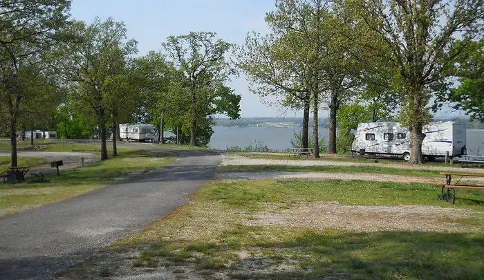 Pine Island Lodge RV park near Grand Lake Oklahoma