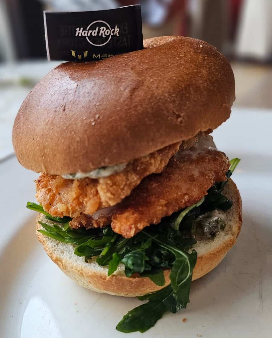 Lionel Messi Chicken Burger at Hard Rock Cafe Warsaw