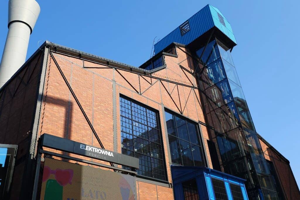Elektrownia Powiśle in Warsaw, a former power station turned modern food and lifestyle space.
